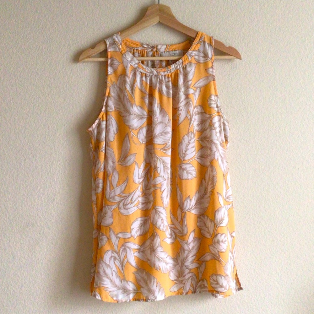 LOFT Sleeveless Blouse Size L
